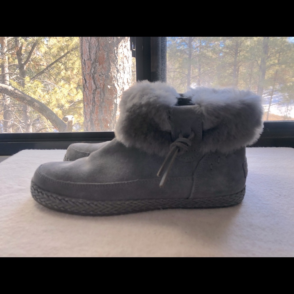 Ugg Elowen Ankle Boot, Charcoal size 7.5